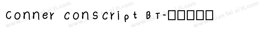 Conner conscript BT字体转换